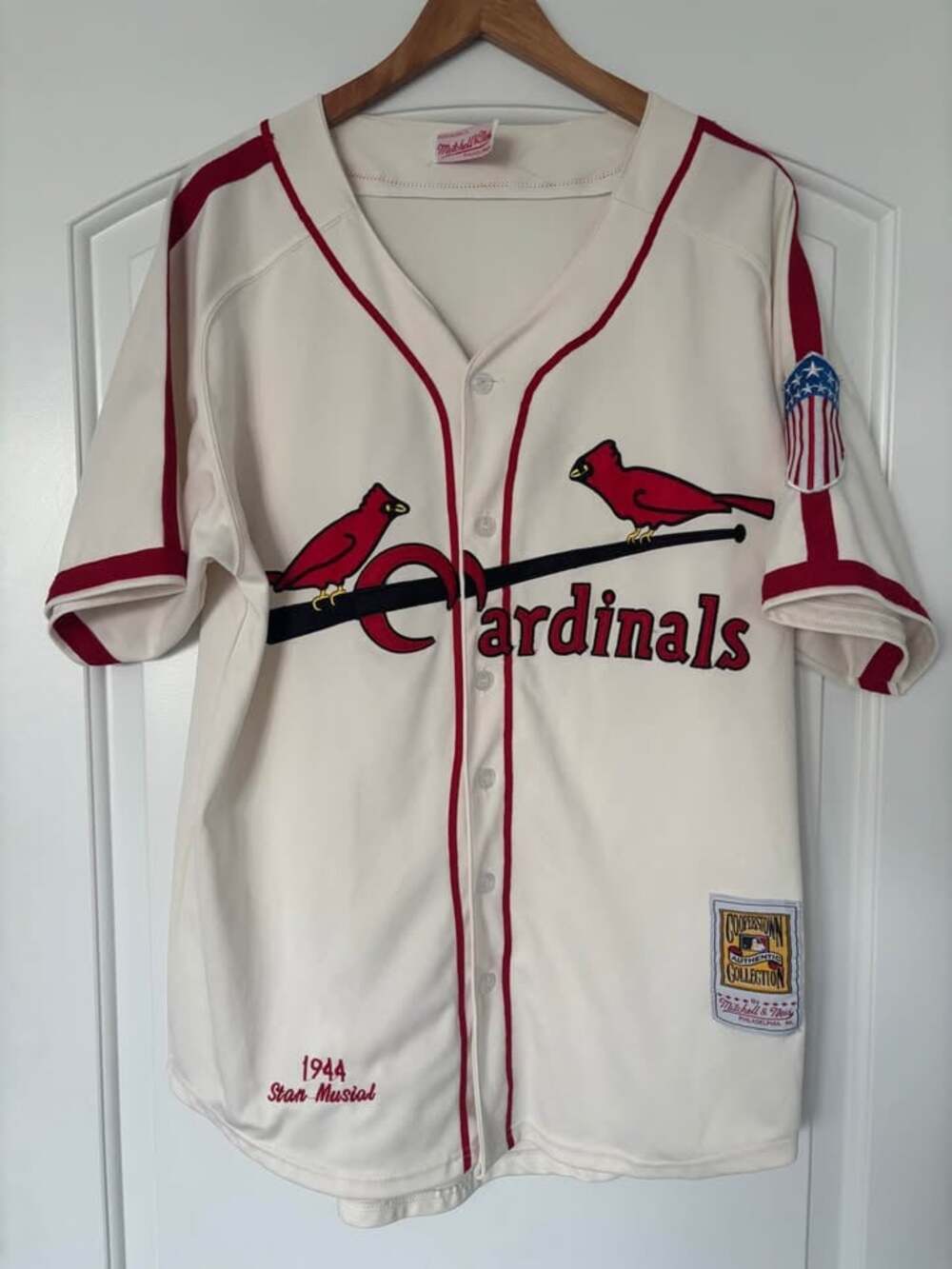Vintage 90s/Y2K Mitchell & Ness 1944 STL Cardinals Stan Musial Throwback Jersey